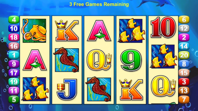 Dolphin Treasure gamble feature – red or black card choice